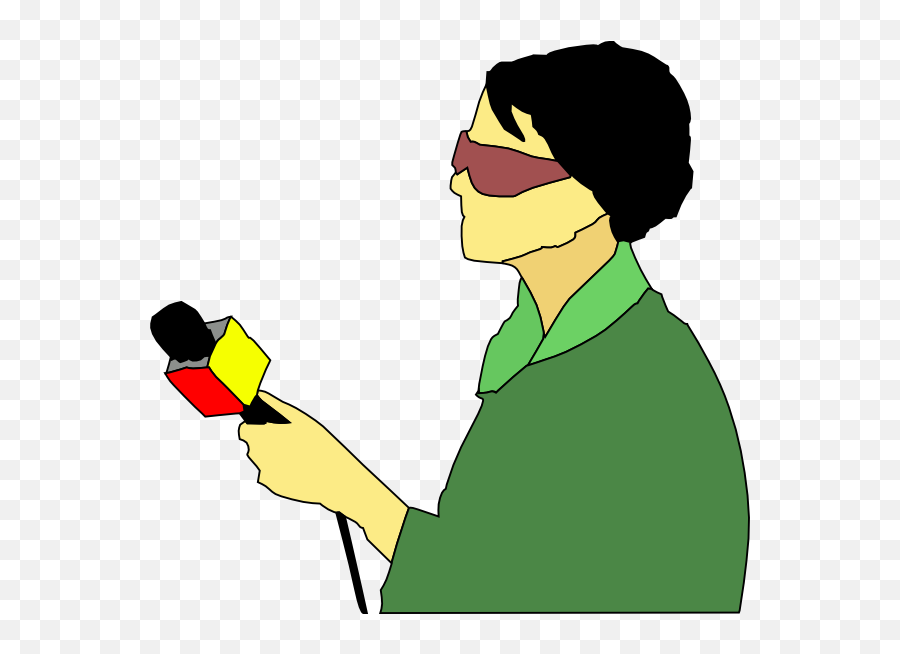 Tv Animated Clipart - Reporter Png Cartoon Emoji,Clipart Televisions