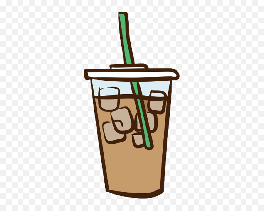 Iced Coffee Png - Iced Coffee Doodle Emoji,Coffee Png