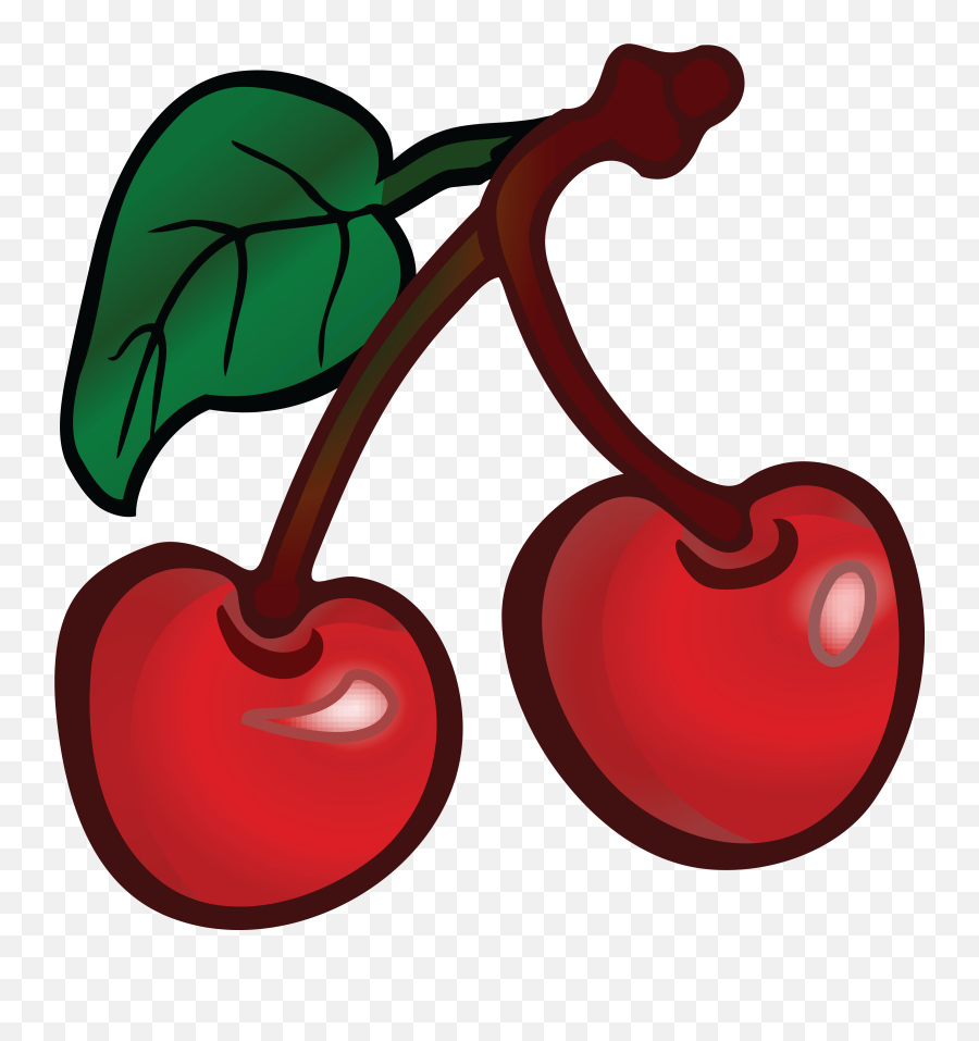 Free Clipart Of Cherries - Clipart Cherries Emoji,Cherries Clipart