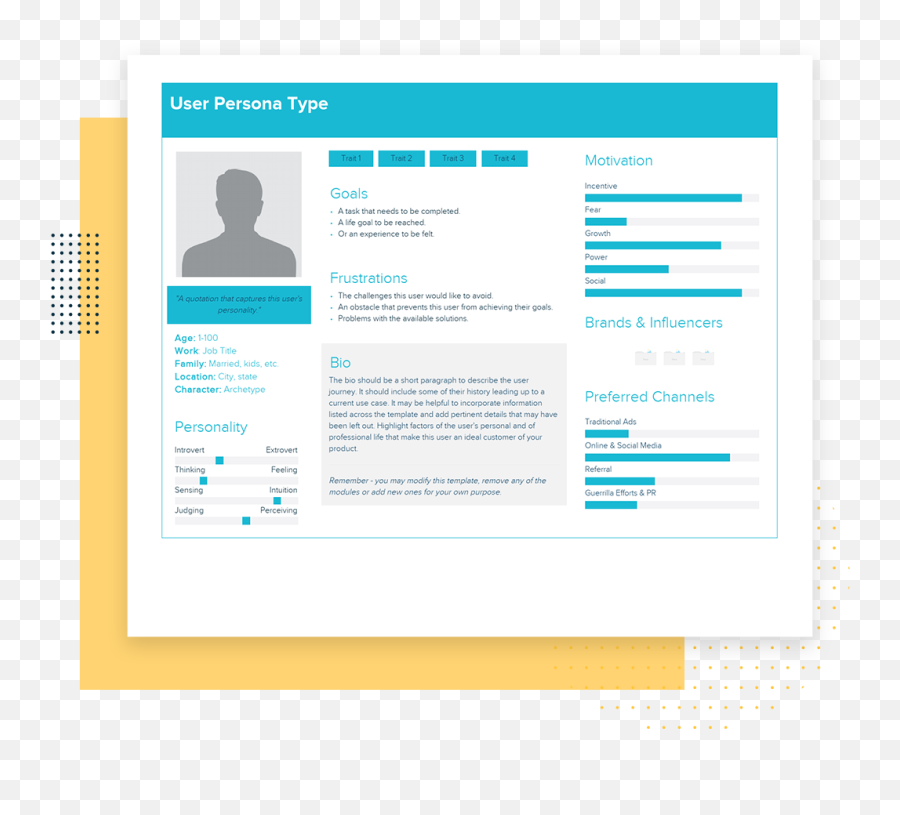 User Persona Template And Examples Xtensio - Persona Template Emoji,A&w Logo
