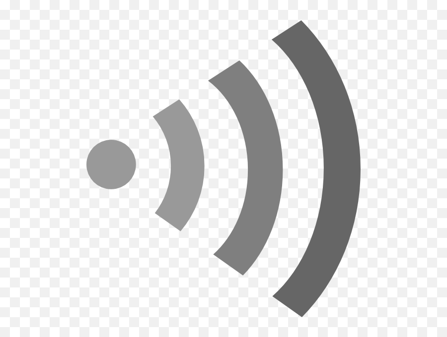 Wifi Logo Right Grey Clip Art - Vector Clip Art Online Wifi Gif Png Emoji,Royalty Logo