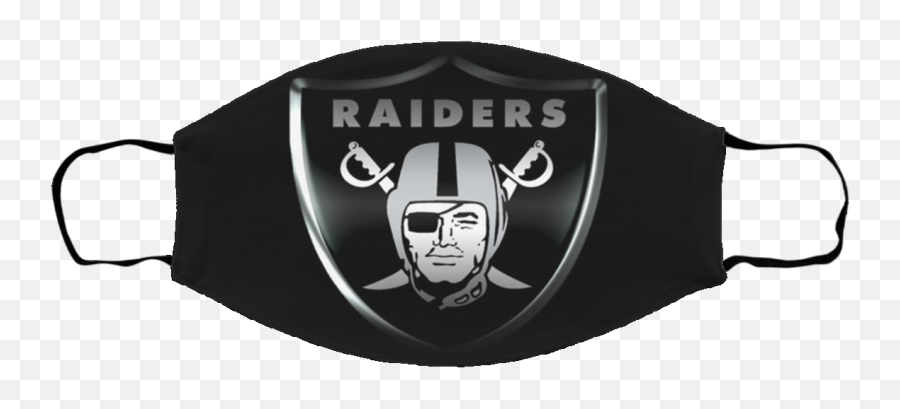 Las Vegas Raiders Cloth Face Mask - Office Tee Black Saturday Raiders Emoji,Vegas Raiders Logo