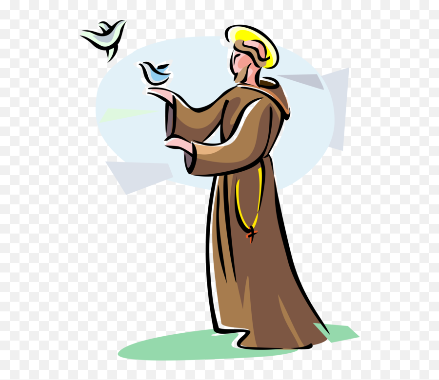 Assisi Clip Art - Saint Clip Art Emoji,Preacher Clipart