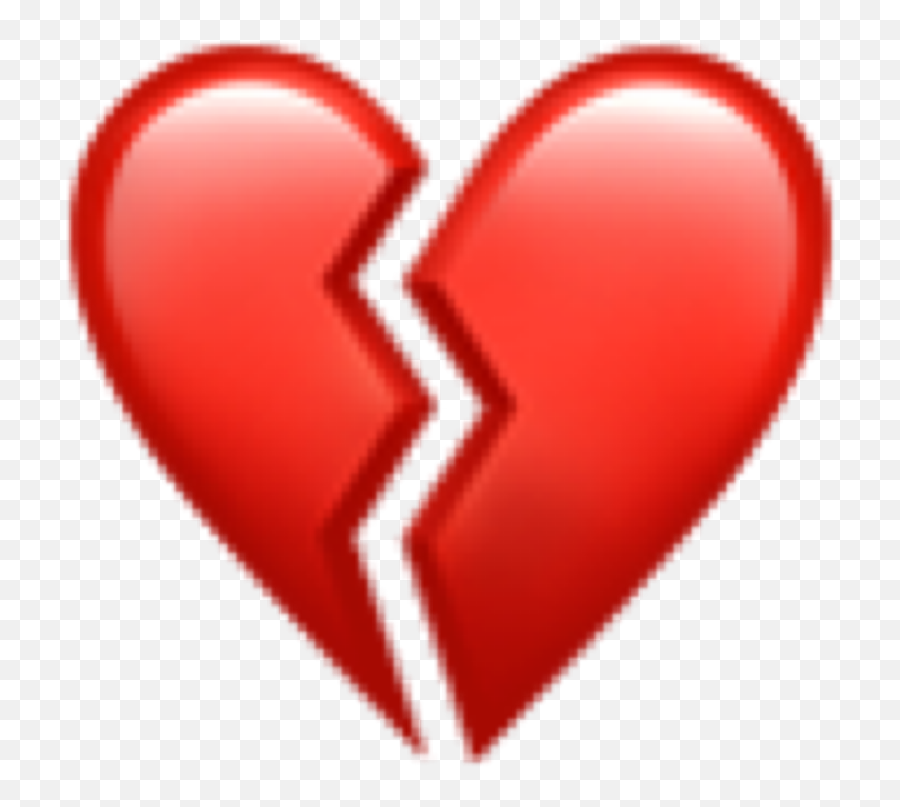 Red Heart Emoji Iphone Iphoneemoji - Broken Heart Iphone Emogi,Red Heart Emoji Png
