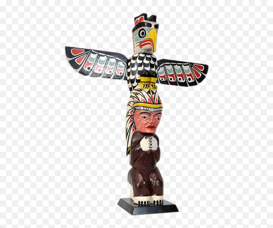 Thunderbird And Chief Totem Transparent Png - Stickpng Totem Pole Transparent Background Emoji,Pole Png