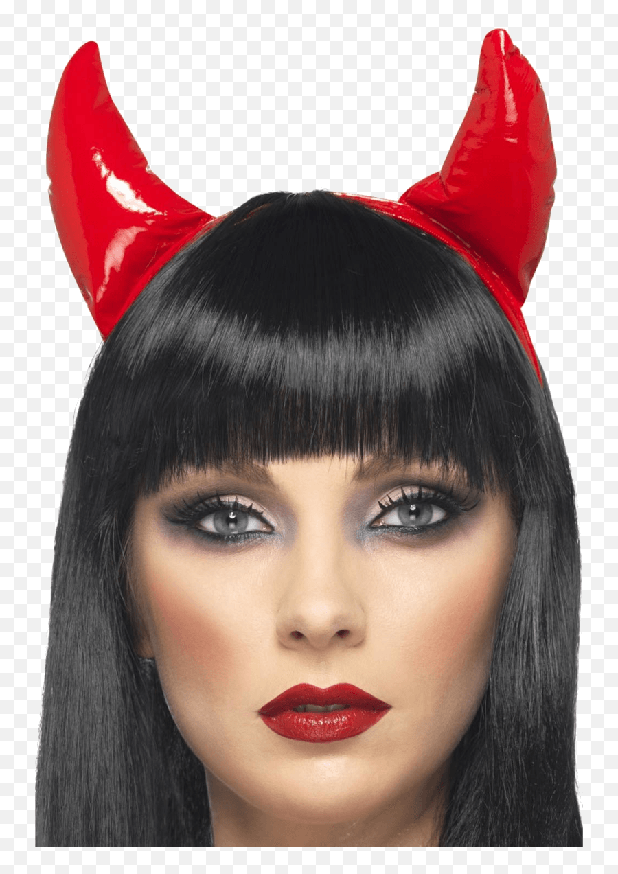 Devil Horns Accessory - Maquillaje De Gata Sexi Emoji,Devil Horns Png
