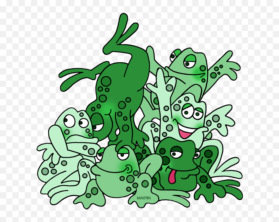 Download Hd Six Frogs - Clip Art Transparent Png Image Emoji,Tadpoles Clipart