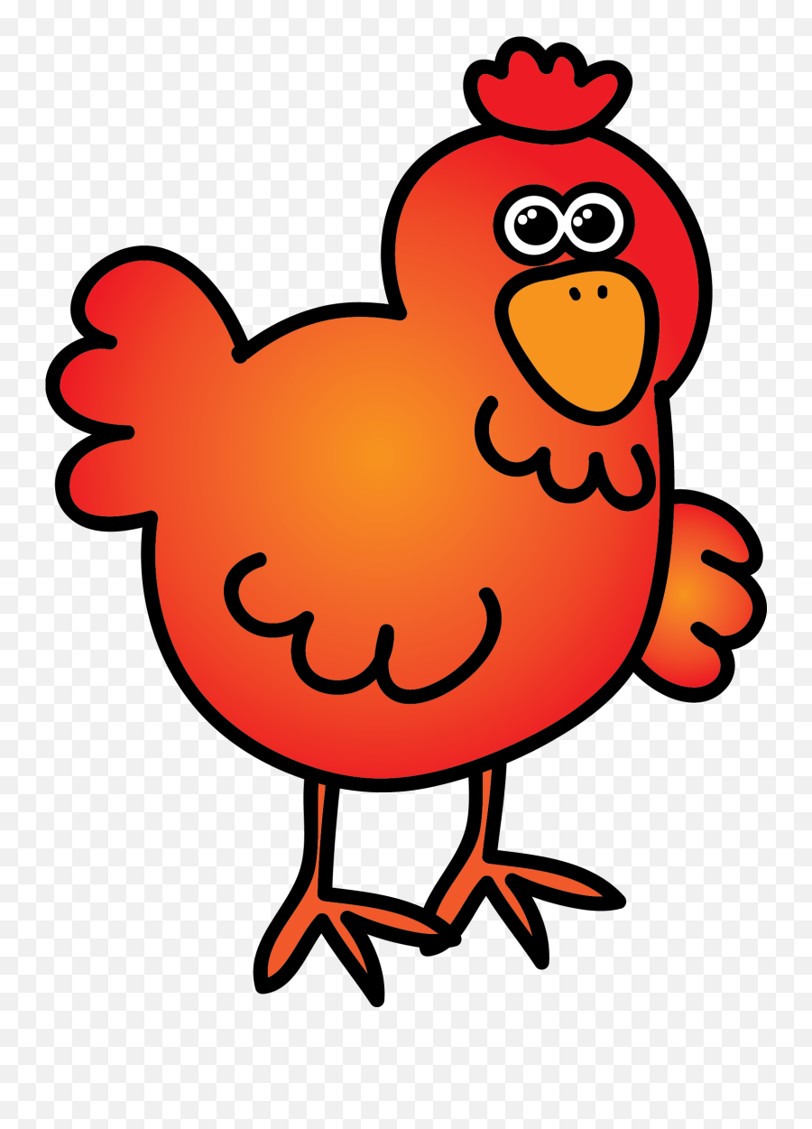 Little Red Hen Clipart Transparent Cartoon - Jingfm Red Hen Png Clipart Emoji,Hen Clipart