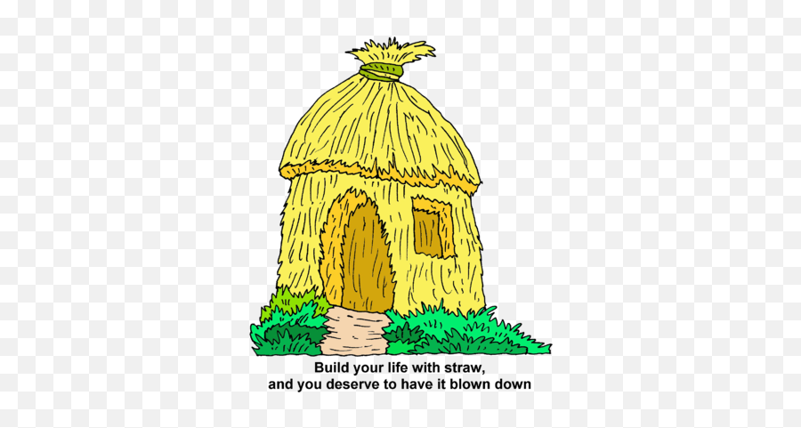 Hay House Clipart Transparent Png Image - Clip Art House Of Straw Emoji,Hay Clipart