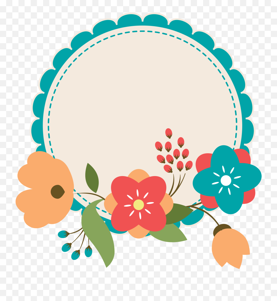 Free Floral Frame Png With Transparent Background - Background Floral Photo Frame Emoji,Flower Png
