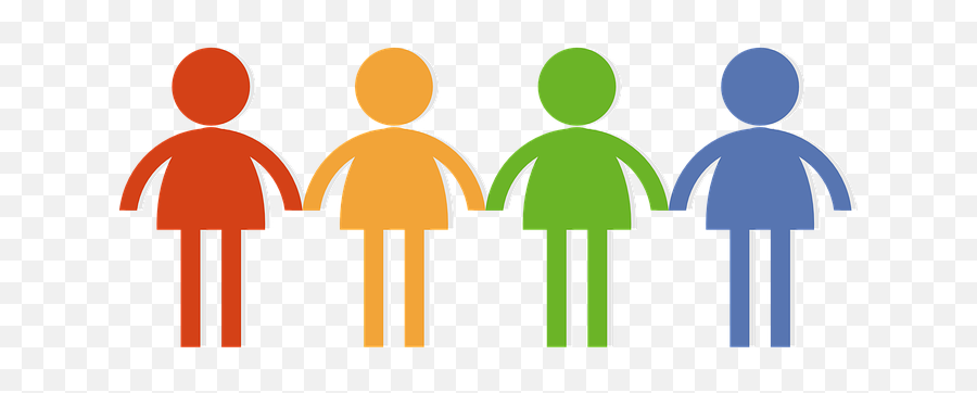 Community Crowd Group Man Men Women Woman - Clipart People Holding Hands Clipart Png Emoji,Crowd Clipart