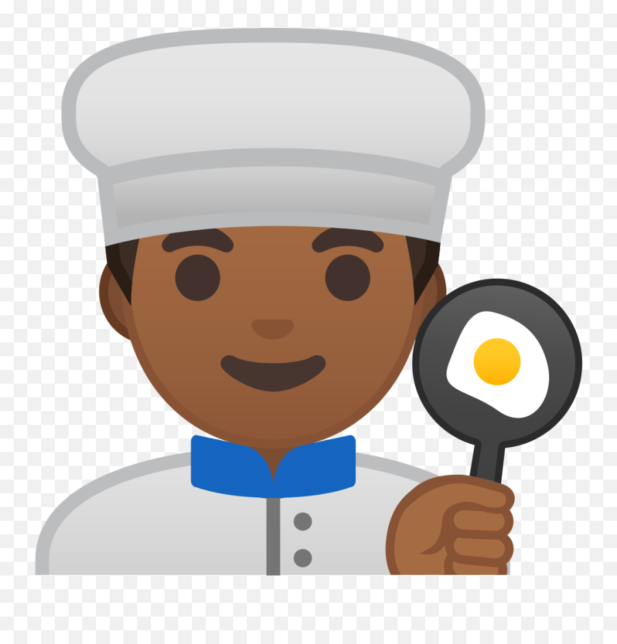 Man Cook Medium Dark Skin Tone Icon - Cook Icon Png Cooking Emoji Transparent Background,Cook Clipart