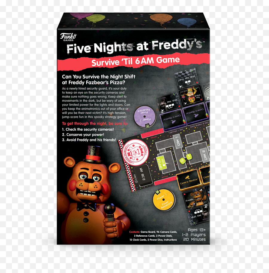 Funko Five Nights At Freddyu0027s - Survive U0027til 6am Game Fnaf Survive Til 6am Emoji,Five Nights At Freddy's Logo