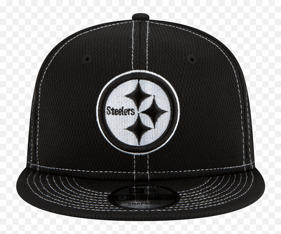 Black 9fifty Snapback Adjustable Hat - Unisex Emoji,Steelers Logo Black And White