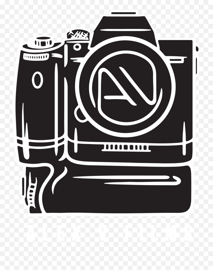 Alex V Films - Mirrorless Camera Emoji,Aesthetic Camera Logo