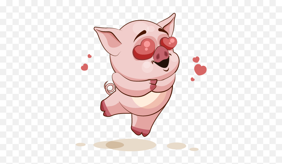 Adorable Pig Emoji Stickers By Suneel Verma,Pig Emoji Png
