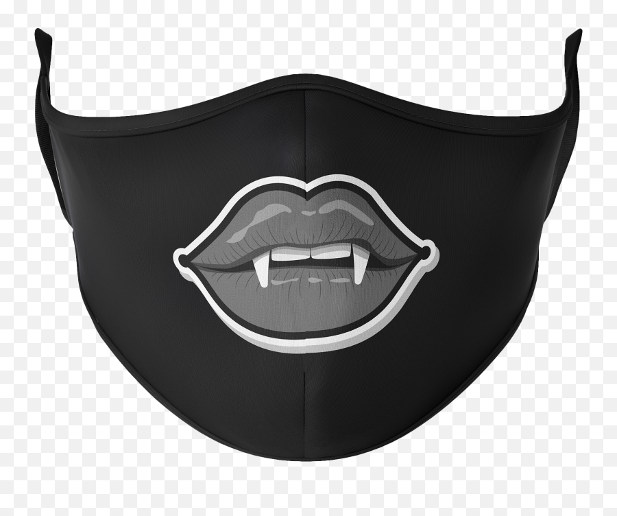 Vampire Teeth Reusable Face Mask Emoji,Vampire Fangs Clipart