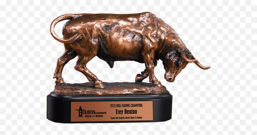 Bronze Angry Bull Trophy Bronze Bull Award Statue Paradise Awards Emoji,Bull Head Logo