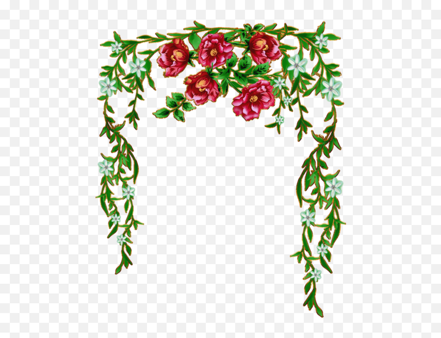 Roses And Peonies - Sayfa Kenar Süsleri Clipart Full Size Emoji,Peonies Clipart