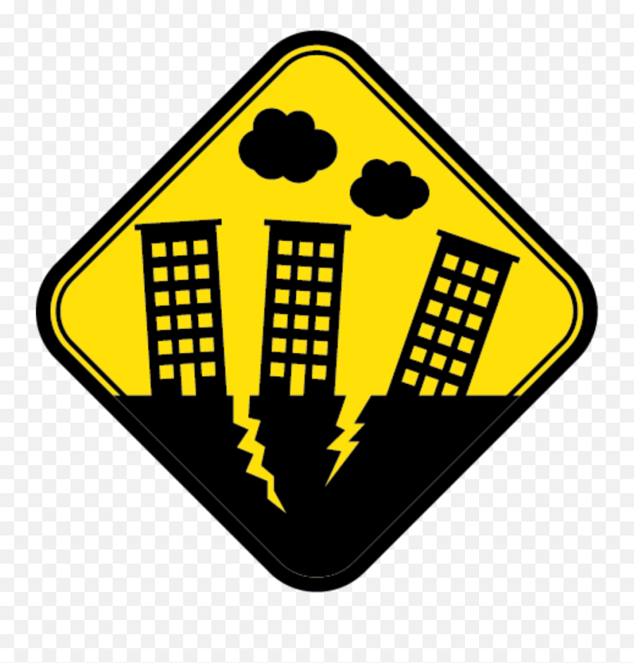 Warning System Clip Art - Transparent Earthquake Clipart Emoji,Earthquake Clipart