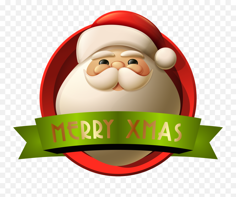 Download Santa Merry Xmas Decoration Png Clip - Santa Claus Santa Claus Merry Christmas Png Emoji,Merry Christmas Png
