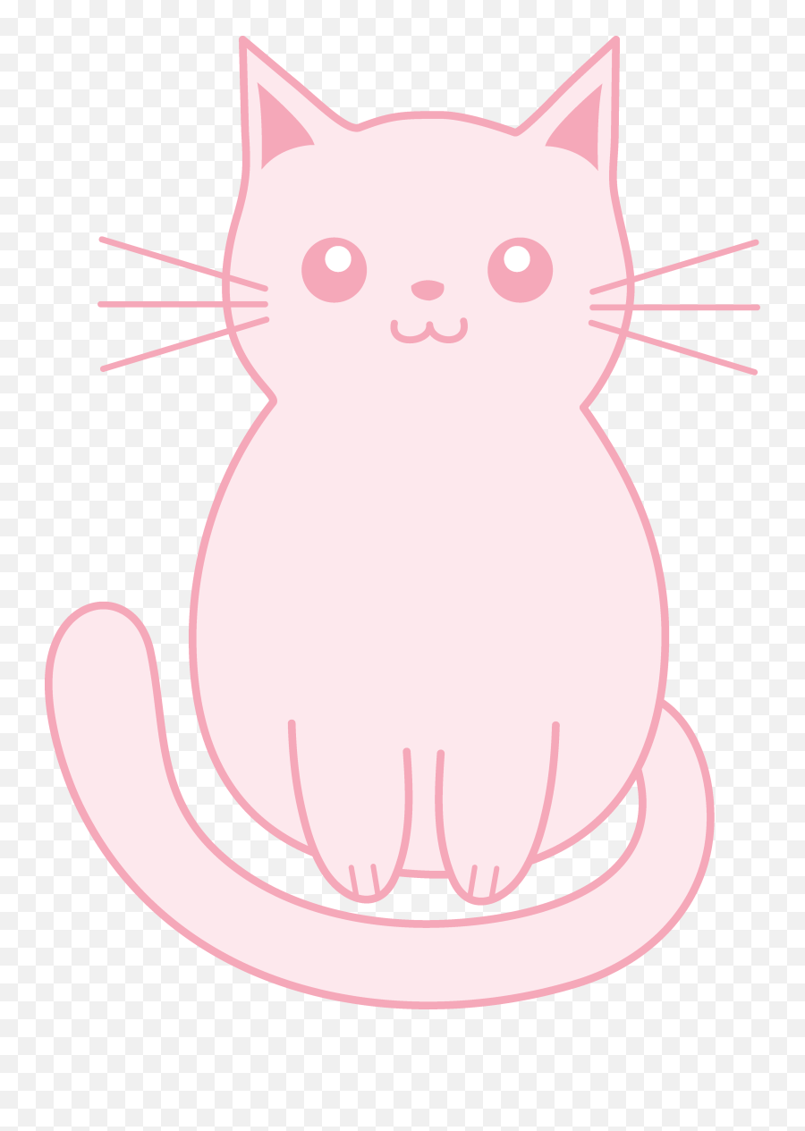 Kitten Free Cat Clipart Clip Art Pictures Graphics - Pink Cat Clipart Emoji,Cat Clipart