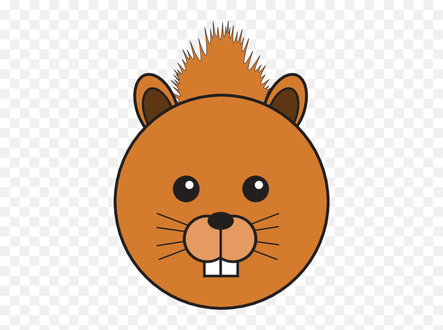 Download Squirrel Head Png Graphic Transparent Download - Happy Emoji,Squirrel Transparent