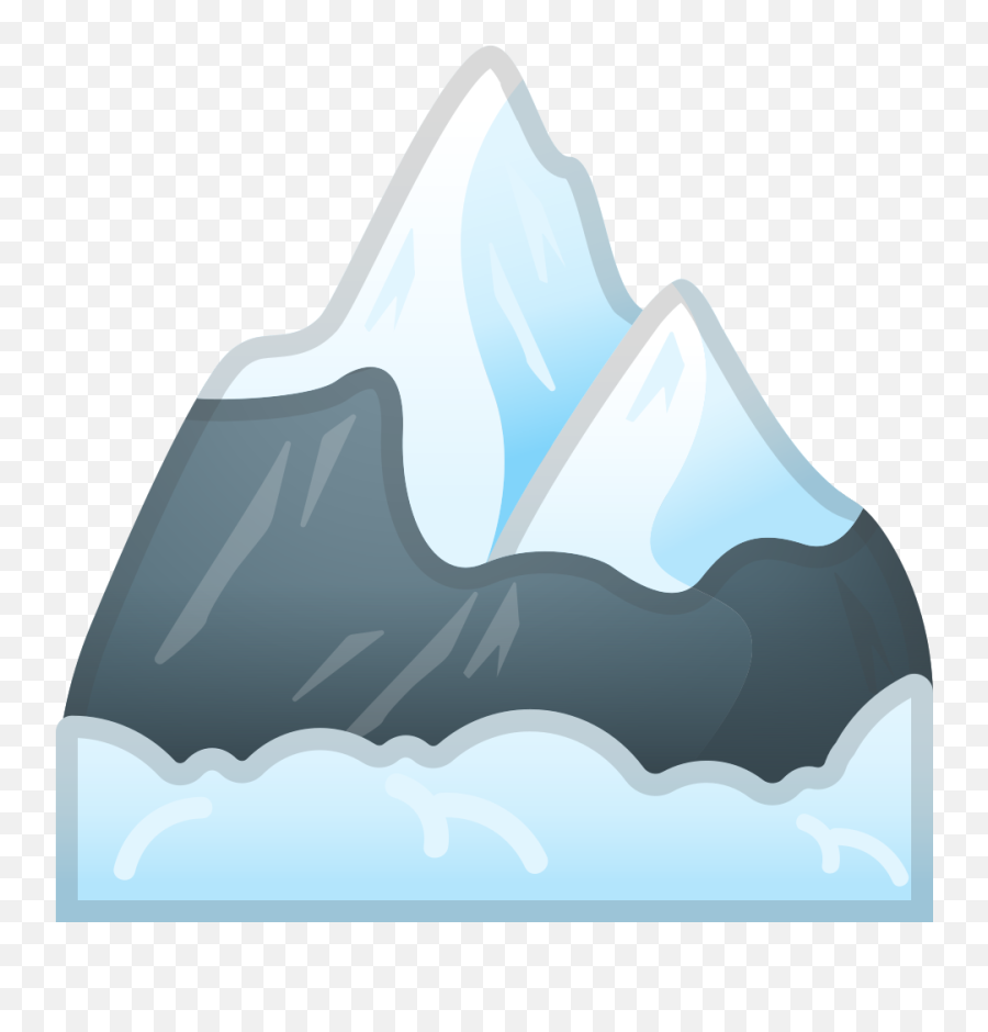 Snow - Capped Mountain Emoji Clipart Free Download Mountain Emoji,Mountain Clipart Png