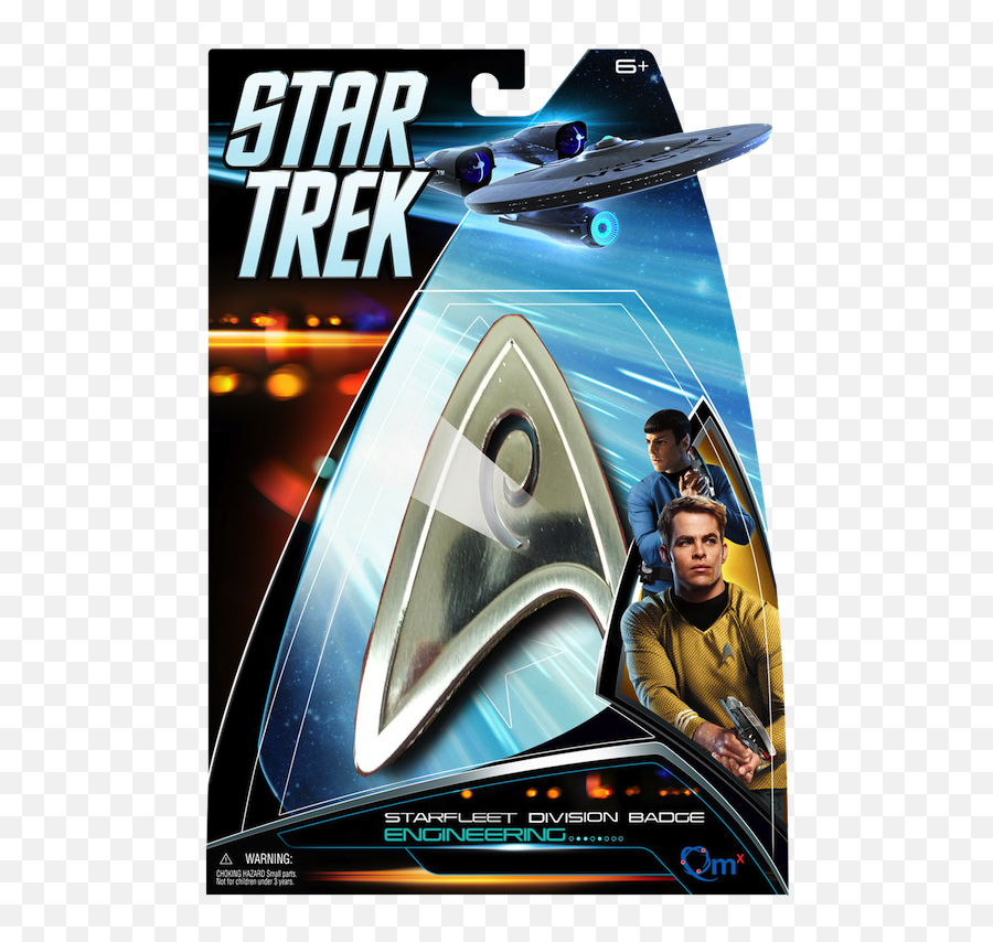 Qmx Star Trek Starfleet Division Badge Engineering New - Star Trek Beyond Insignia Science Emoji,Star Trek Federation Logo