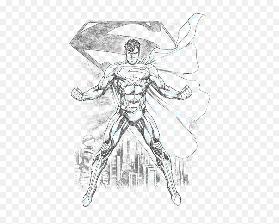 Superman - Super Sketch Tshirt Superman T Shirt Sketch Emoji,Superman Logo Tshirt