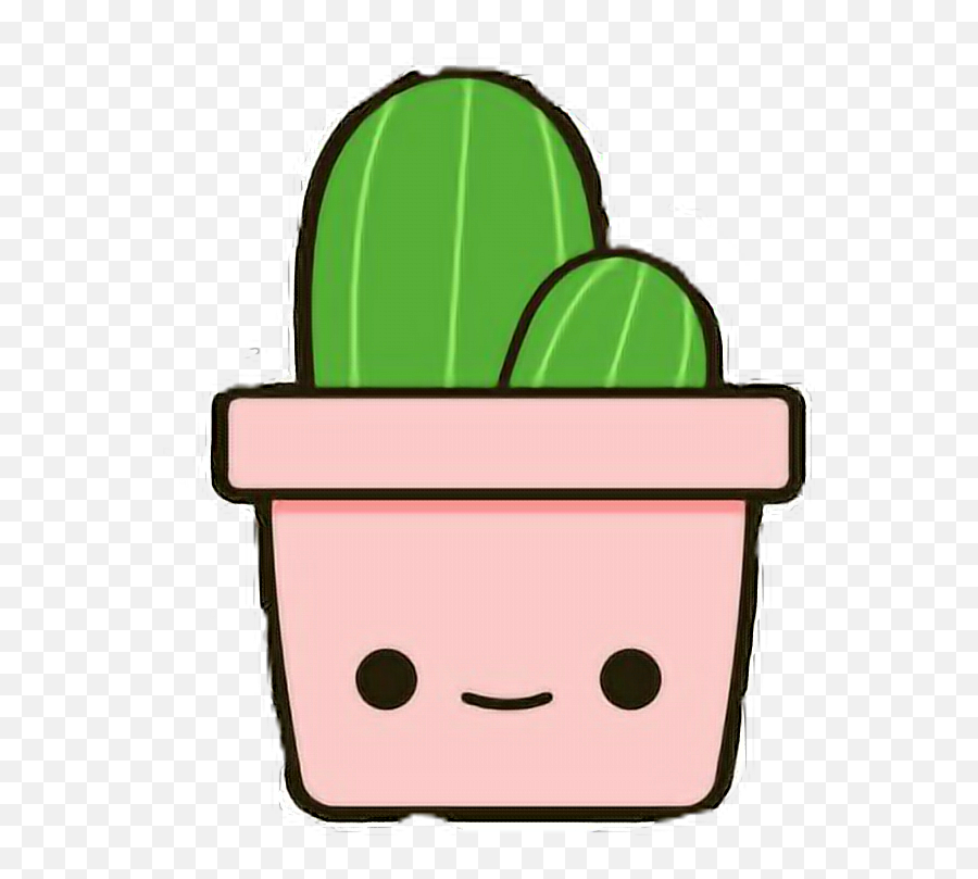 Cute Cactus Png Cartoon Transparent Png Emoji,Cute Cactus Clipart