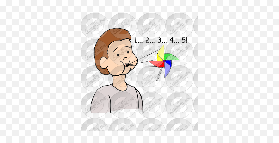 Pinwheel Breath Picture For Classroom Emoji,Breath Clipart