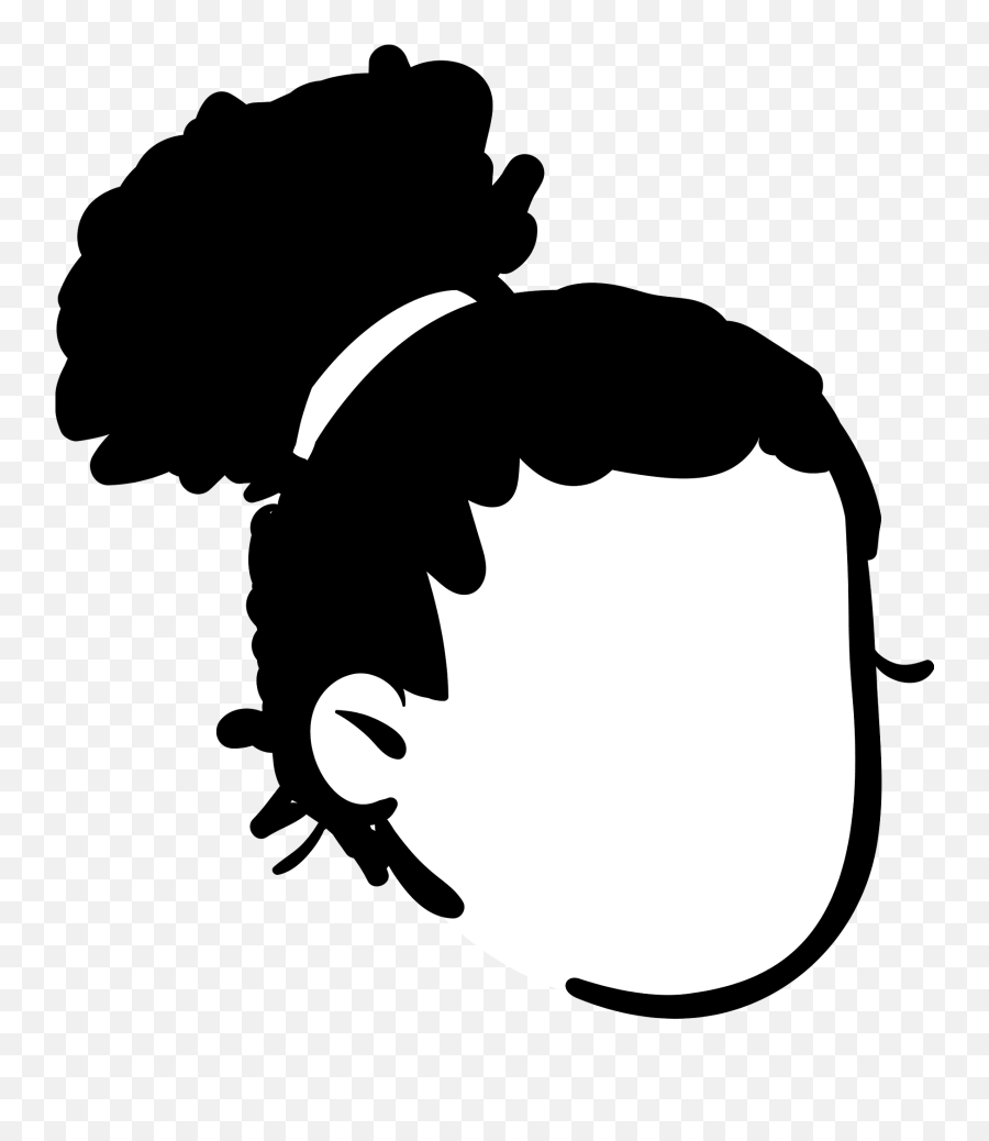 Bun Hair Style Clipart Emoji,Bun Clipart