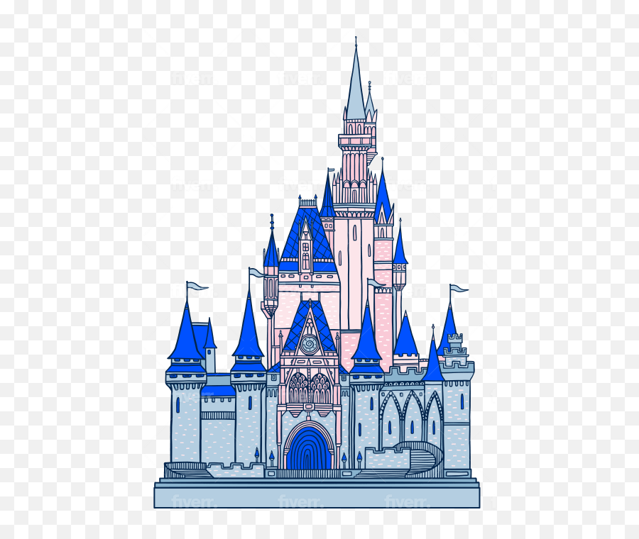 Create A Vector Illustration Of Anything By Apolinarias Fiverr Emoji,Cinderella Castle Png