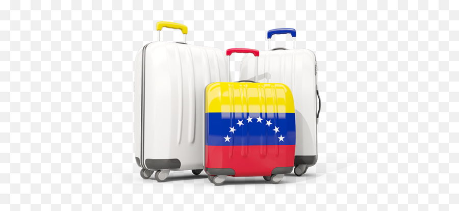 Luggage With Flag Illustration Of Flag Of Venezuela Emoji,Suitcase Transparent