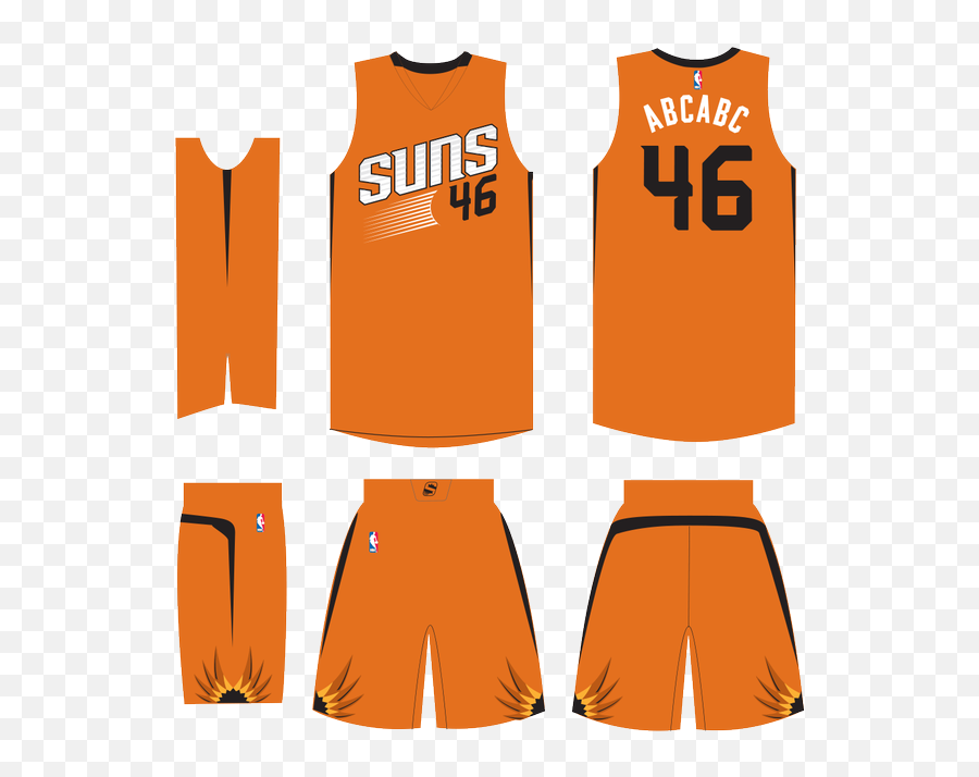 Phoenix Suns Orange Jersey Full Size Png Download Seekpng Emoji,Phoenix Suns Logo Png