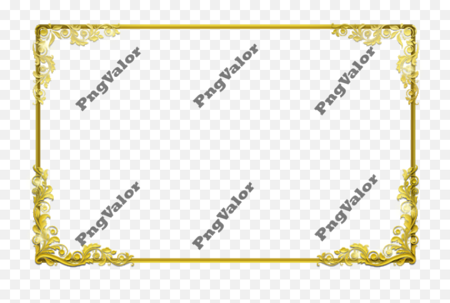 Abstract Gold Frame Transparent Background - Photo 2300 Emoji,Gold Frame Transparent