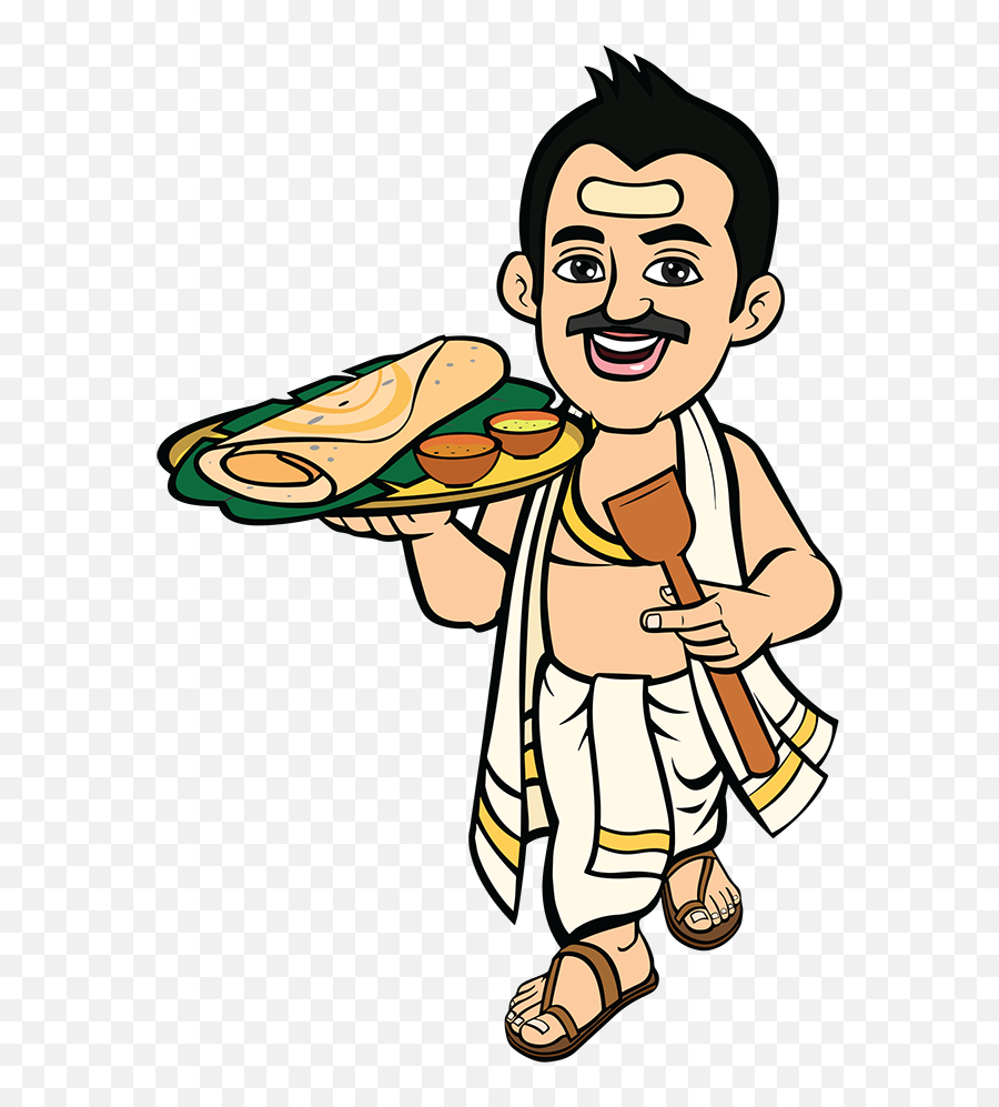 Indians Clipart South - South Indian Food Illustration Png South Indian Food Clipart Emoji,Indian Clipart