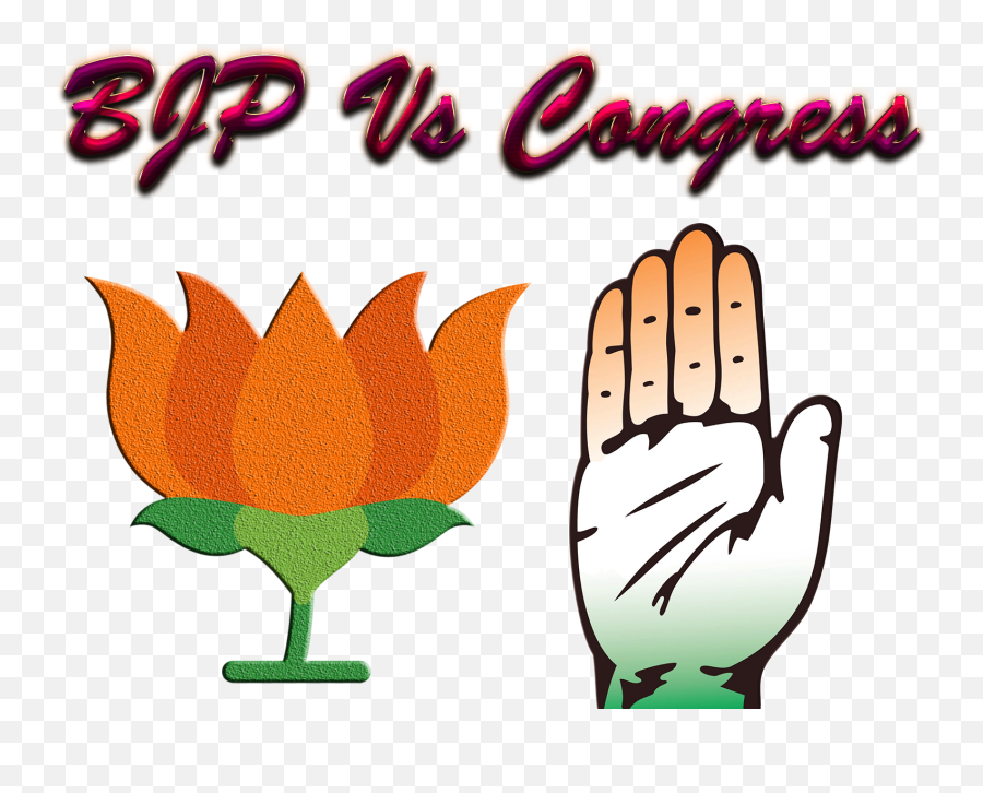 Bjp Vs Congress Png Free Image Download - Bjp Logo Png Banner Png Background Full Hd Emoji,Vs Logo Png