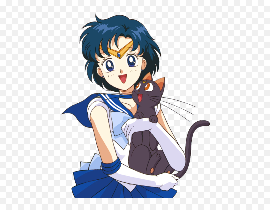 Download Luna Sailor Moon Transparent - Sailor Moon Ami Luna Emoji,Luna Transparent