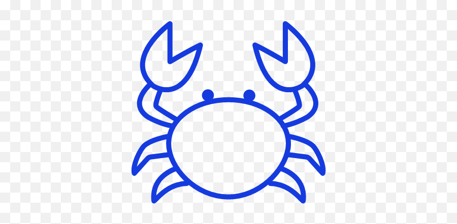 Crab Vector Icons Free Download In Svg Png Format - Simple Ocean Outlines Emoji,Crab Transparent Background
