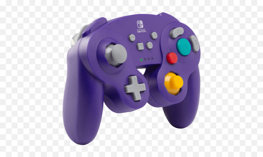 Wireless Controller For Nintendo Switch - Gamecube Style Purple Powera Purple Gamecube Controller Switch Emoji,Gamecube Logo