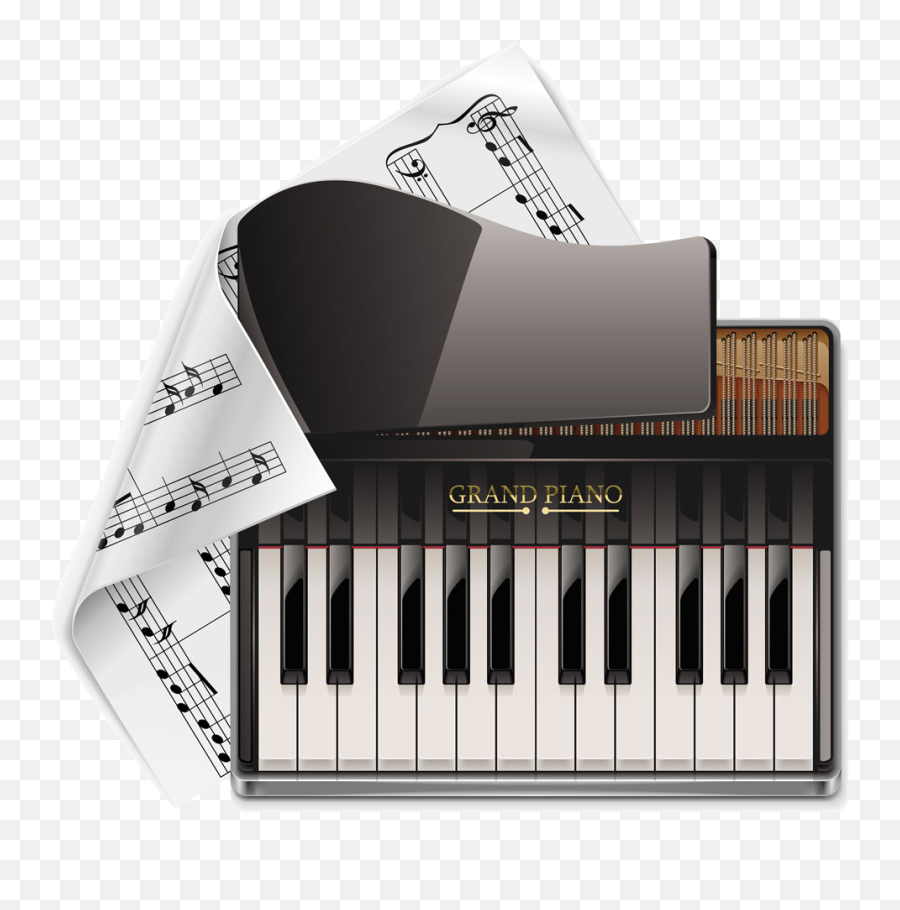 Grand Piano Royalty - Free Illustration Vector Piano Png Emoji,Grand Piano Clipart