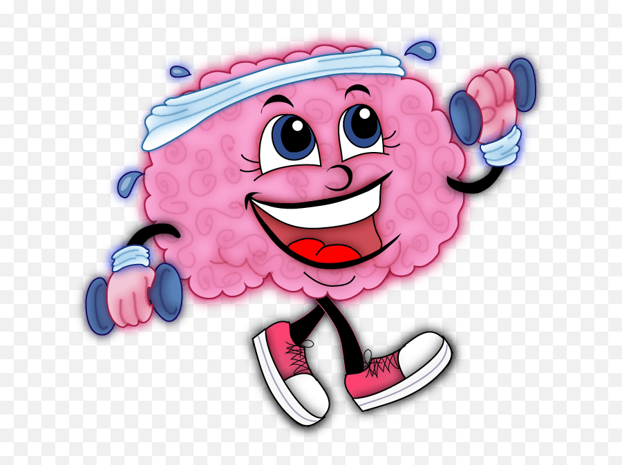 Brain Working Out Clipart - Cute Brain Exercise Clipart Emoji,Working Out Clipart