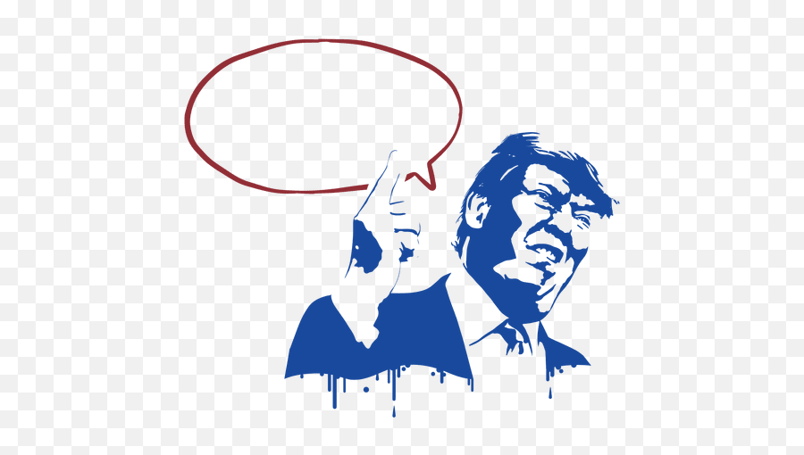 Donald Trump Stencil Illustration - Transparent Trump Stencil Emoji,Donald Trump Png