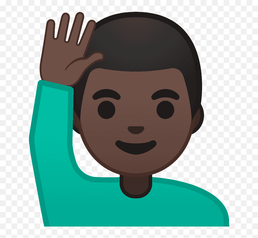 Man Raising Hand Emoji Clipart Free Download Transparent,Raising Hand Clipart