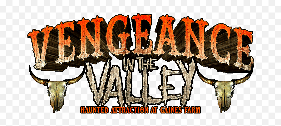 Vengeance In The Valley Haunted Attraction At Gaines Farm Emoji,Vengeance Logo