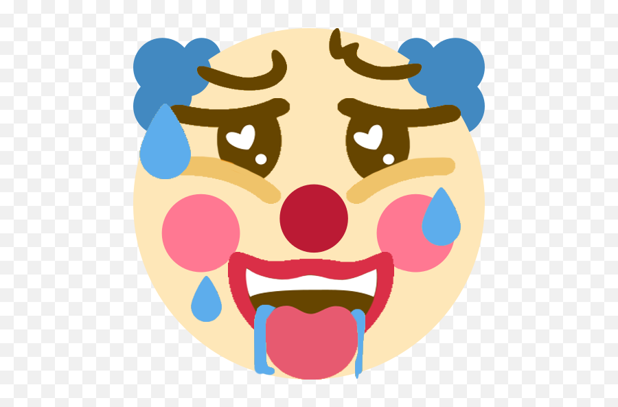 One Time I Made A Ahegao Clown Emoji - Discord Clown Emoji,Clown Emoji Png