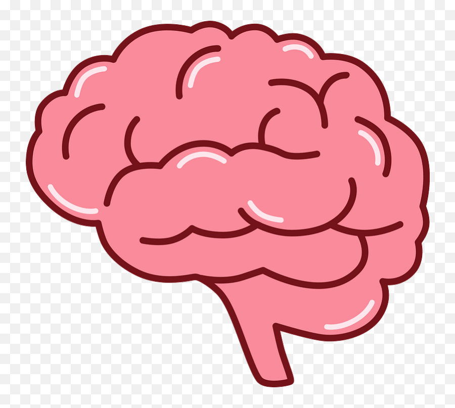Brain Clipart - Pink Brain Clipart Png Emoji,Brain Clipart Png