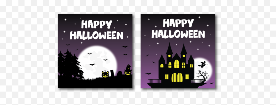 Halloween Background Light Moon Vectors - Language Emoji,Full Moon Transparent Background